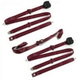 thumbnail image 1 of Standard 3 Point Burgundy Retractable Bench Seat Belt Kit with 3 Belts for 1966-1977 Ford Bronco, 1 of 1