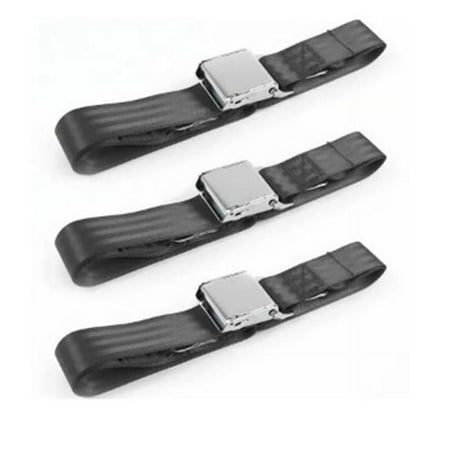 Standard 3 Point Charcoal Retractable Bucket Seat Belt Kit with Bracketry for 1948-1967 Frazer Nash - 2 Belts