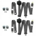 thumbnail image 1 of Standard 3 Point Charcoal Retractable Bucket Seat Belt Kit with Bracketry for Ford Truck 1957-1960 - 2 Belts, 1 of 1