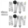 thumbnail image 1 of Standard 3 Point Gray & Grey Retractable Bench Seat Belt Kit for Buick Roadmaster 1957-1958 - 3 Belts, 1 of 1