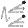 thumbnail image 1 of Standard 3 Point Gray & Grey Retractable Bench Seat Belt Kit for Jeep Cherokee 1974-1983 - 3 Belts, 1 of 1