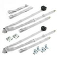 thumbnail image 1 of Standard 3 Point Gray & Grey Retractable Bench Seat Belt Kit with Bracketry for Jeep Wagoneer 1963-1991 - 3 Belts, 1 of 1