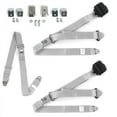 thumbnail image 1 of Standard 3 Point Gray & Grey Retractable Bench Seat Belt Kit with Bracketry for Triumph TR7, 8 1975-1982 - 3 Belts, 1 of 1