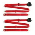 thumbnail image 1 of Standard 3 Point Red Retractable Bucket Seat Belt Kit with Bracketry for 1941-1948 Early Cars - 2 Belts, 1 of 1