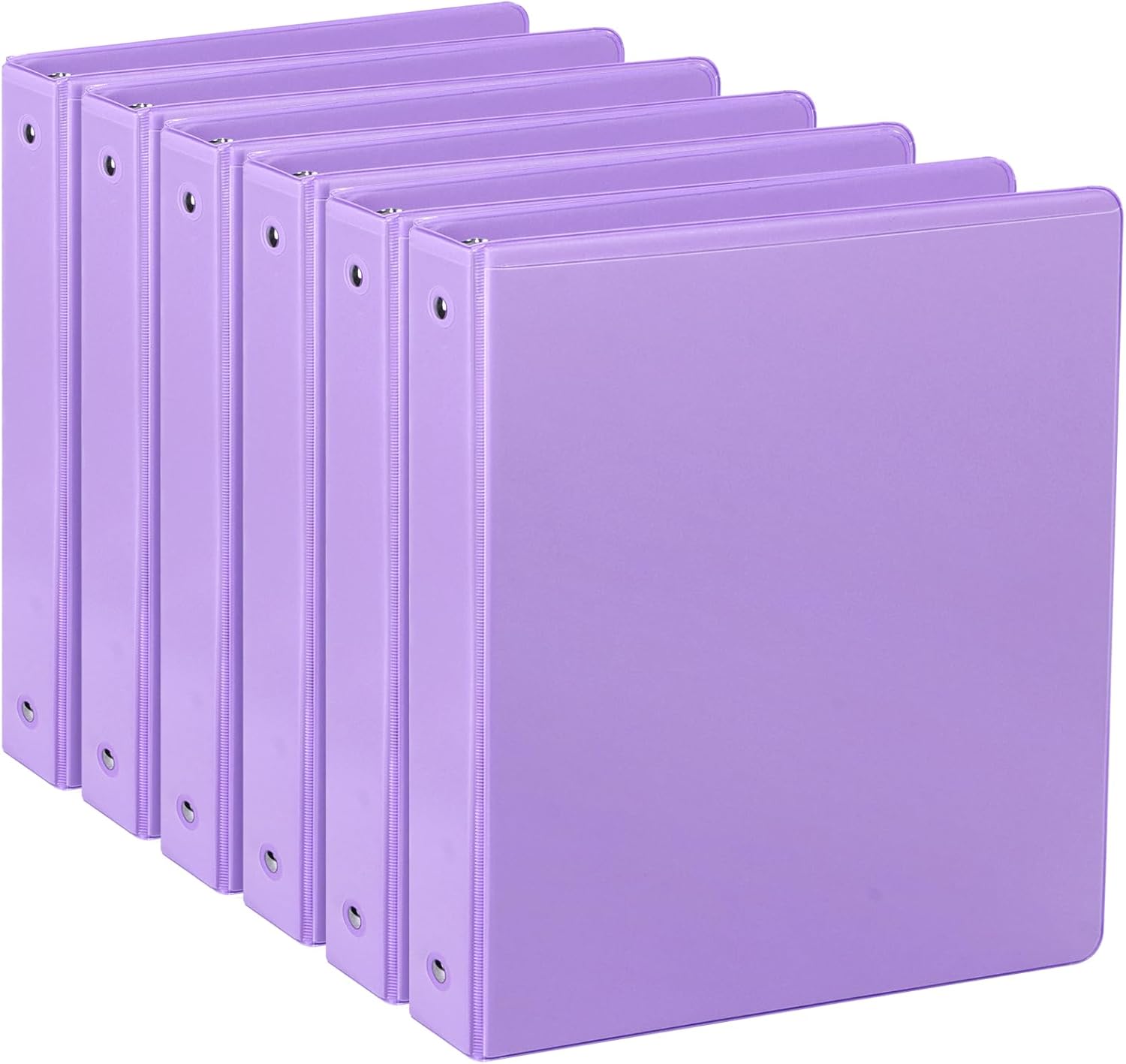 Standard 3 Ring Binder 1 inch with Clear View Cover, 1" Round Ring View