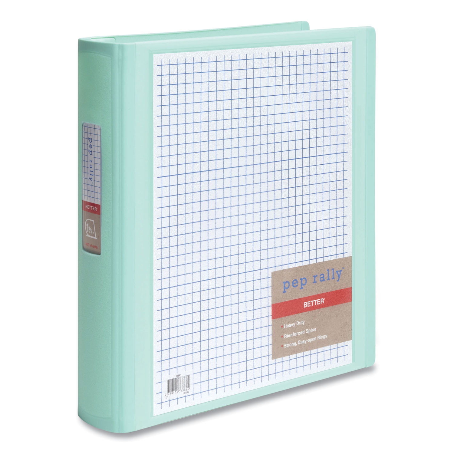 Standard 3-Ring View Binder, Polypropylene, 3 Rings, 1.5 Standard 3-Ring View Binder, Polypropylene, 3 Rings, 1.5