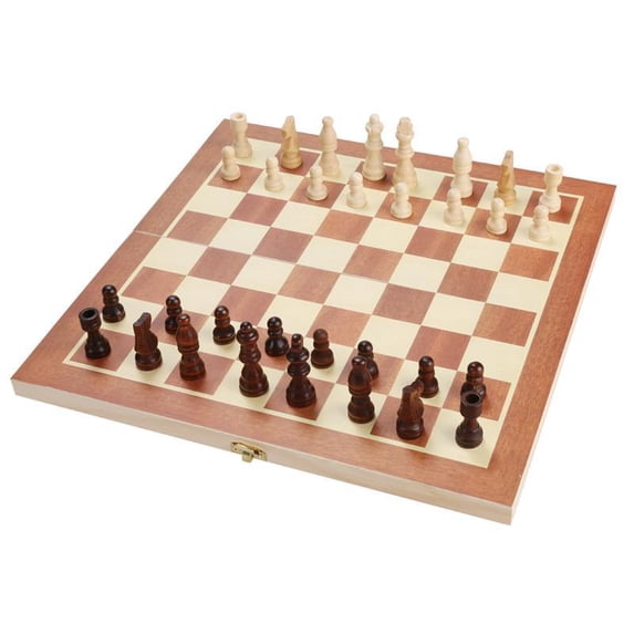 Standard 32 Wooden Pieces Board Chess Set 2 Players For Ages 6 And Up ...