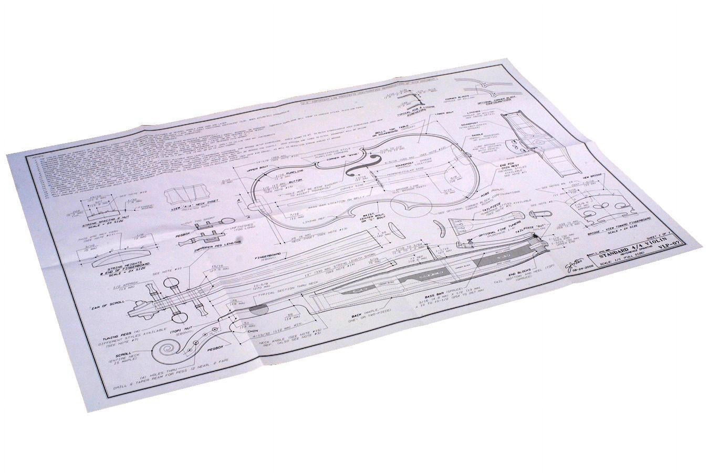 Piatto Per Violino Standard 4/4 - In Acero Bosnia, Larghezza Piede 41mm - Foto 3