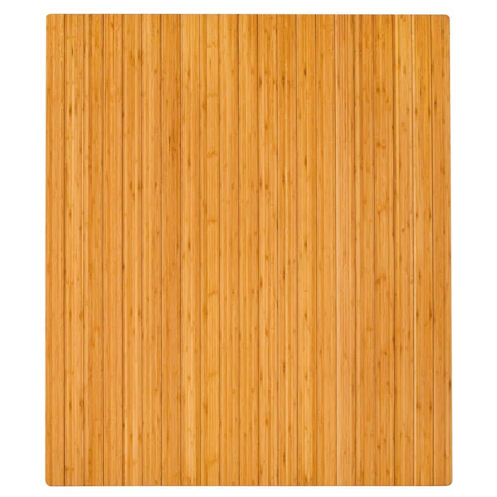 Standard 5 mm Natural Light Brown 42 in. x 48 in. Bamboo RollUp Office
