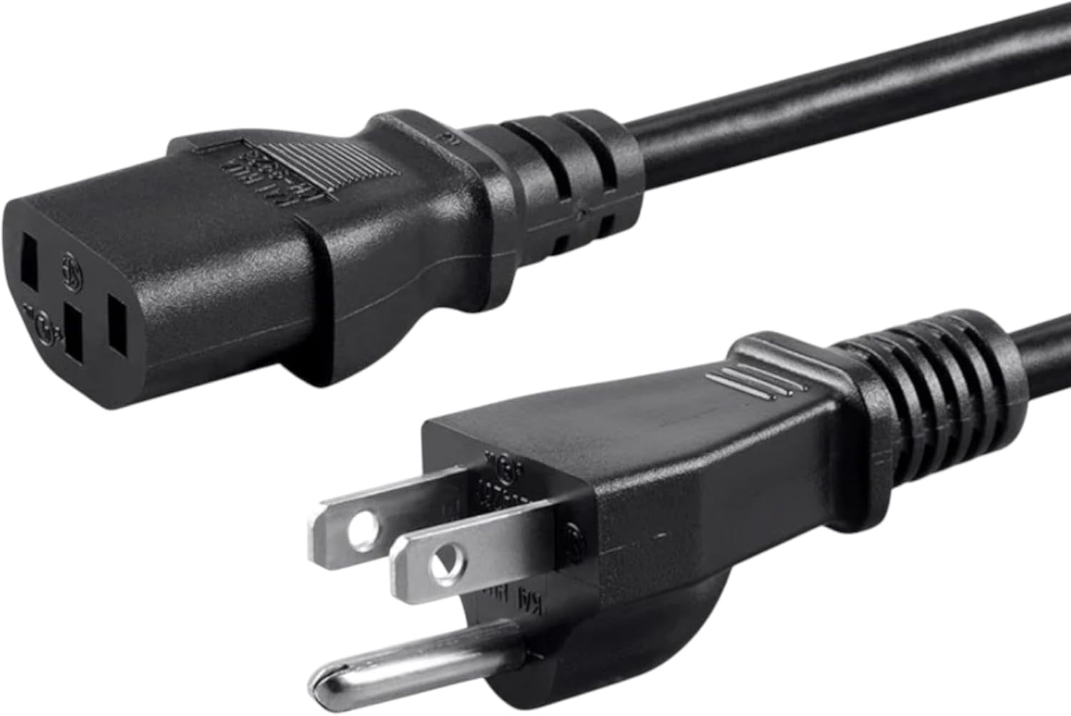 Standard 10ft (3m) 3-Prong AC Power Cord Cable – Compatible with ...