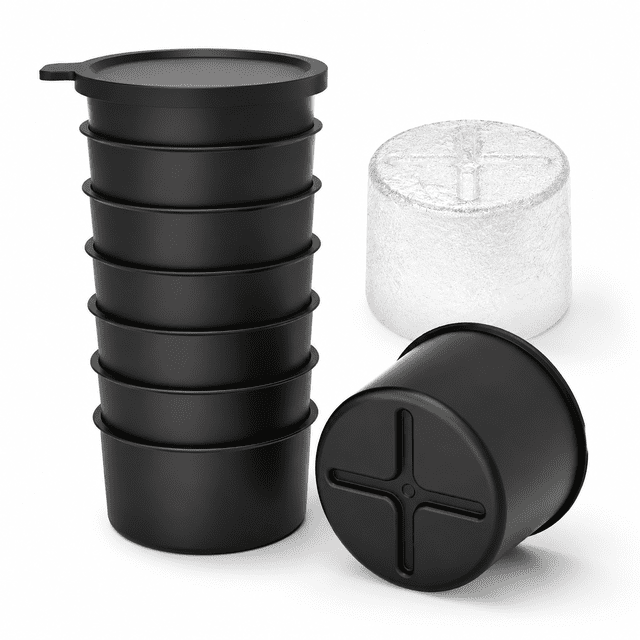Standard 8-Pack Reusable Plastic Ice Molds for Shaved Ice Attachments ...