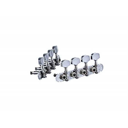 Standard A-Style Mandolin Tuning Machines 4L x 4R Chrome