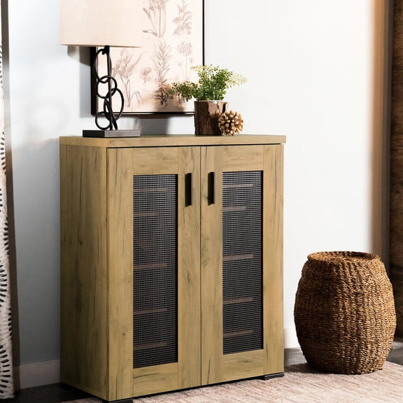 Standard Accent Cabinet for Storage | Ideal for Mudrooms | Wood and Plastic Build | Keeps Items Tidy with Adjustable Shelves