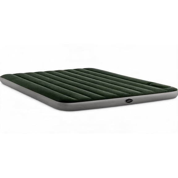 Standard Air Mattress with Fiber-Tech Beam Construction Queen Size Built-in Foot Pump 10 Inch Height Capacity