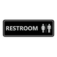 thumbnail image 1 of Standard All Gender Restroom(Black / Silver) - Medium 2-3/4" X 7", 1 of 4
