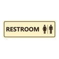 thumbnail image 1 of Standard All Gender Restroom(Ivory/Dark Brown) - Medium 2-3/4" X 7", 1 of 4