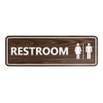 thumbnail image 1 of Standard All Gender Restroom(Walnut) - Small 2" X 6", 1 of 4