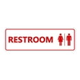 thumbnail image 1 of Standard All Gender Restroom(White/Red) - Small 2" X 6", 1 of 4