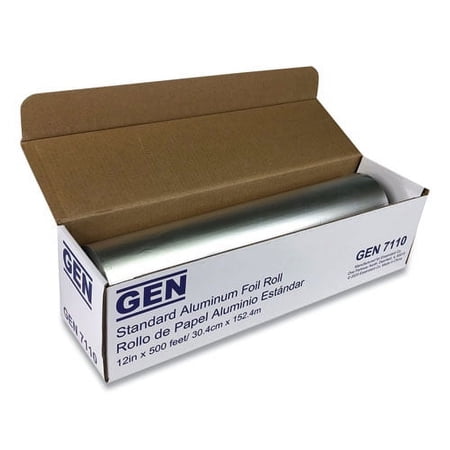 Standard Aluminum Foil Roll, 12" X 500 Ft | Bundle of 10 Rolls