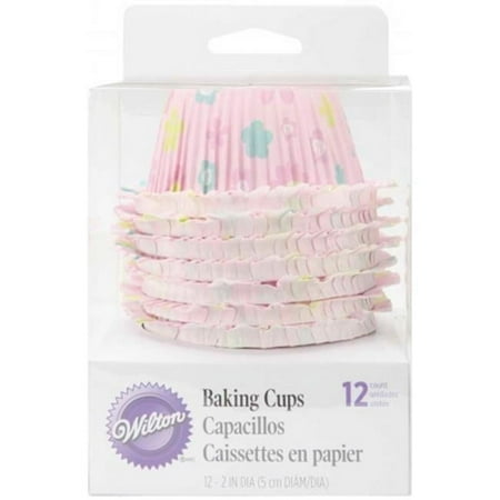 Standard Baking Cups-Garden Double Ruffle 12/Pkg, Pk 4, Wilton