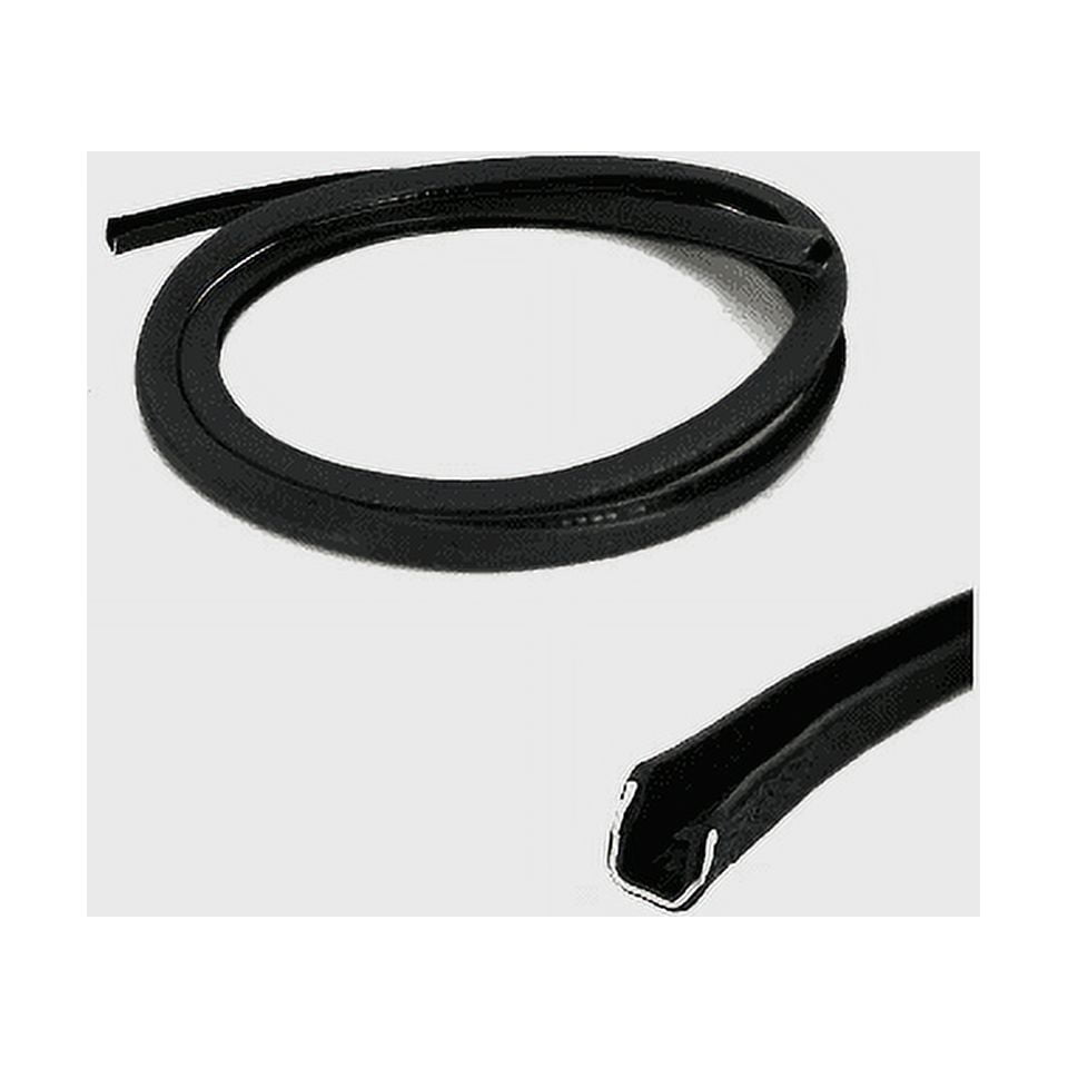Standard Black 1/4 Inch x 5 Foot Vinyl Textured Boat Trim Lock Molding