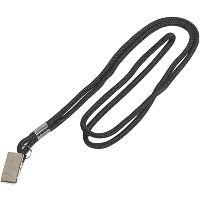 Standard Black Lanyard with Clip - Pack of 24