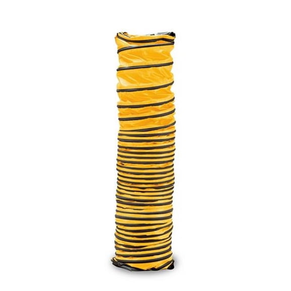 Standard Blower Ducting - Black - 8 in. x 25 ft. - Lightweight Design