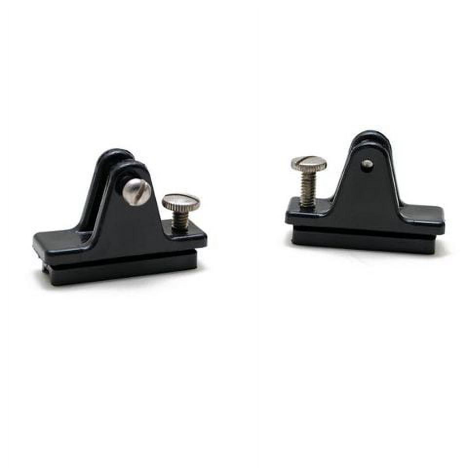 Standard Boat Bimini Fittings 2 1/2 x 1 3/4 Inch Black Nylon (Pair