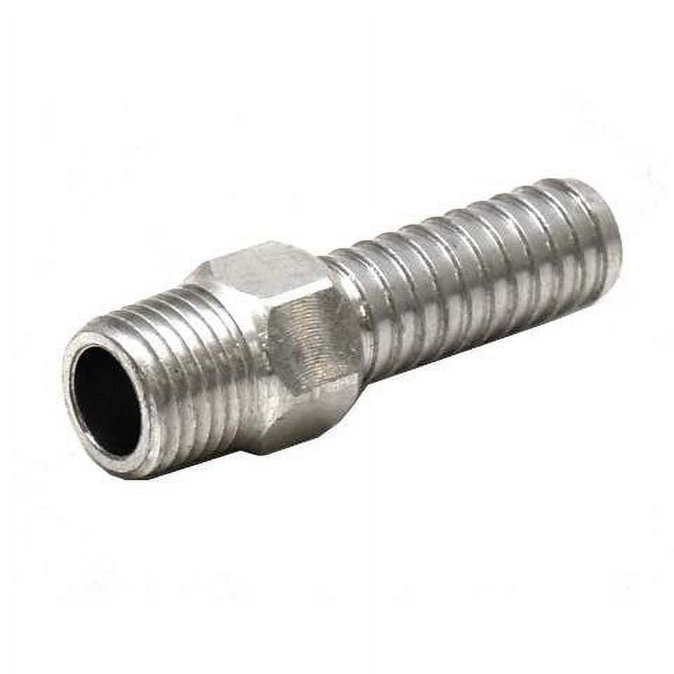 Standard Boat Fuel Hose Fitting 2 Inch Aluminum Silver