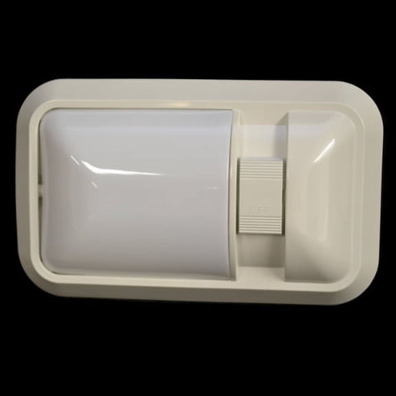 Standard Boat Pancake Light C310154 | Cream 8 Inch Plastic 12V