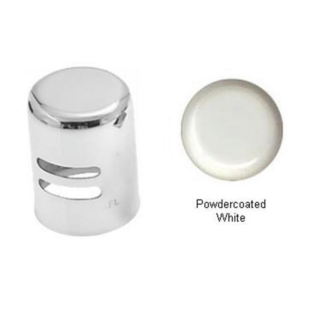 Standard Brass Air Gap Cap Powder Coat White