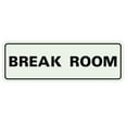 thumbnail image 1 of Standard Break Room Sign - Lt Gray - Large 3" X 9", 1 of 4