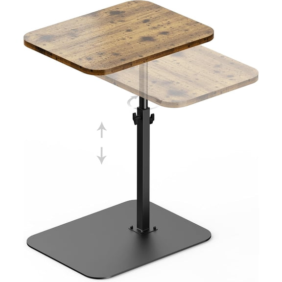 Standard Brown 15.7*19.7 in C-Shaped End Table