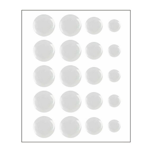 Standard Buttons Stickers with Different Sizes for Virtual to Physical Feel