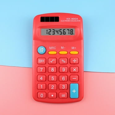 Standard Calculator 12 Digit Basic Standard Calculators Mini Digital Desktop Calculator With 8-Digit LCD Display, Battery Solar Power Smart Calculator Pocket Size For Home School For Kids
