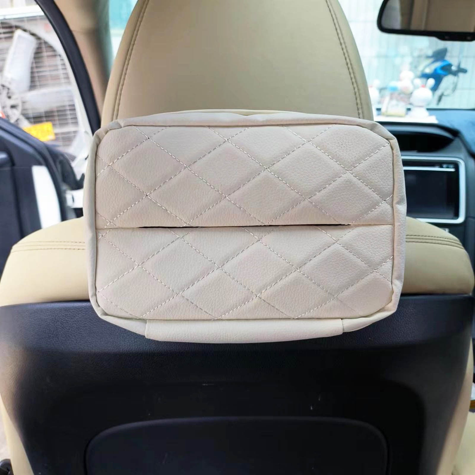 Standard Car Tissue Holder 120 Tissue Holder Lid Car Back Seat Extra