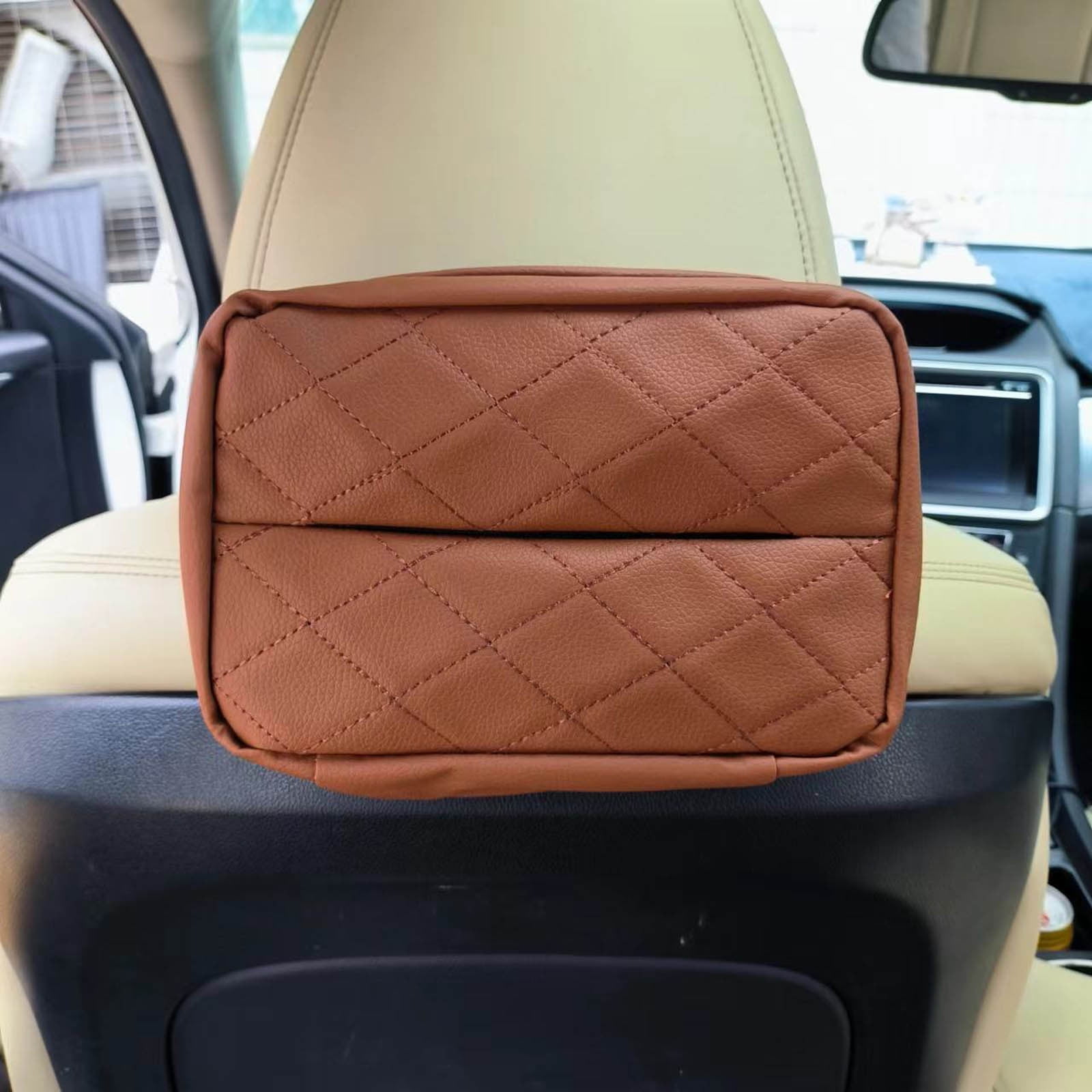 Standard Car Tissue Holder 120 Tissue Holder Lid Car Back Seat Extra