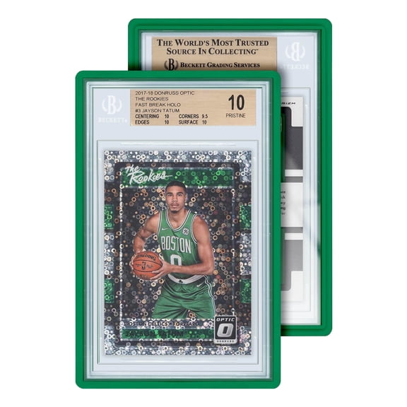 GradedGuard BGS Card Slab Protector Case, Standard BGS Size, Impact Resistant TPU Holder, Drop & Scratch Proof Frame for Graded Sports TCG Collectible Trading Cards - Green