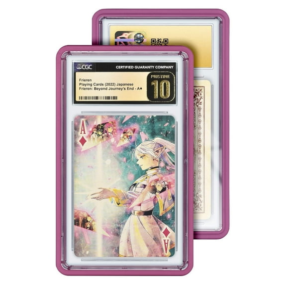 GradedGuard CGC Card Slab Protector Case, Standard CGC Size, Impact Resistant TPU Holder, Drop & Scratch Proof Frame for Graded Sports TCG Collectible Trading Cards - Pink