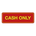thumbnail image 1 of Standard Cash Only Sign (Red/Yellow) - Large, 1 of 5
