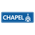 thumbnail image 1 of Standard Chapel Sign (Blue) - Large, 1 of 5
