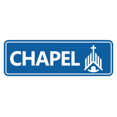thumbnail image 1 of Standard Chapel Sign (Blue) - Small, 1 of 5