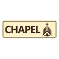 thumbnail image 1 of Standard Chapel Sign (Ivory/Dark Brown) - Small, 1 of 5