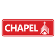 thumbnail image 1 of Standard Chapel Sign (Red) - Large, 1 of 5