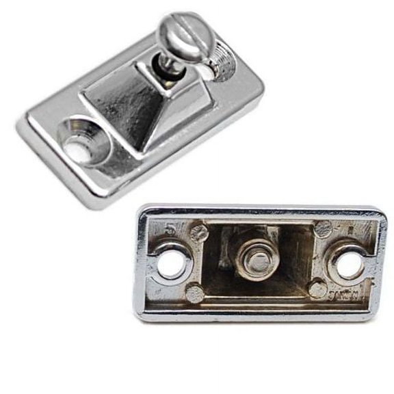 Standard Chrome Plated Zamak Deck Mount Boat Bimini Top Hinge (Pair)