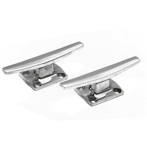 Standard Chrome Plated Zemak 4 1/2 Inch Boat Cleat (Pair)