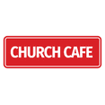 thumbnail image 1 of Standard Church Cafe Sign (Red) - Small, 1 of 5