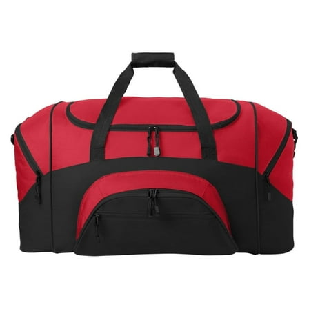 - Standard Colorblock Sport Duffel. BG99, True Red/ Black, OSFA