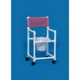 thumbnail image 1 of Standard - Commode / Shower Chair Standard Fixed Arm PVC Frame Mesh Back 17 Inch Clearance - 1/Each, 1 of 1