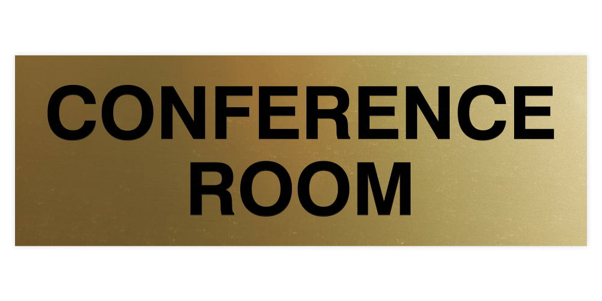 Standard Conference Sign - Brushed Gold - Medium 2-3/4